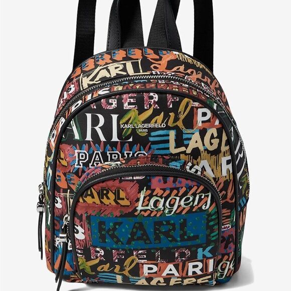 NWT Karl Lagerfeld Paris Cara Mini Backpack w/ Giftbox - Picture 11 of 14
